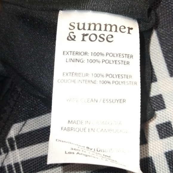NWT Summer and Rose Duffle Bag in Black Plaid - Picture 15 of 16